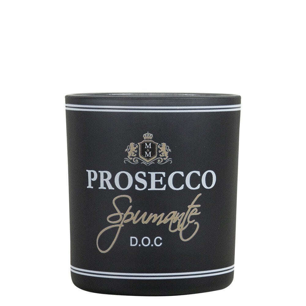 Mars & More Windlicht wijn Prosecco S zwart Nieuw!, Nieuw, Ophalen of Verzenden, Glas, Kandelaar