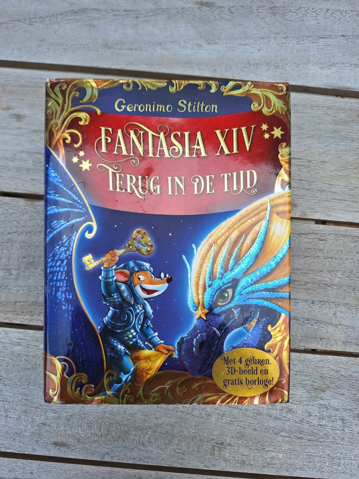 Geronimo Stilton -  Fantasia XIV Terug in de tijd, Geronimo Stilton, Ophalen of Verzenden, Zo goed als nieuw, Sprookjes