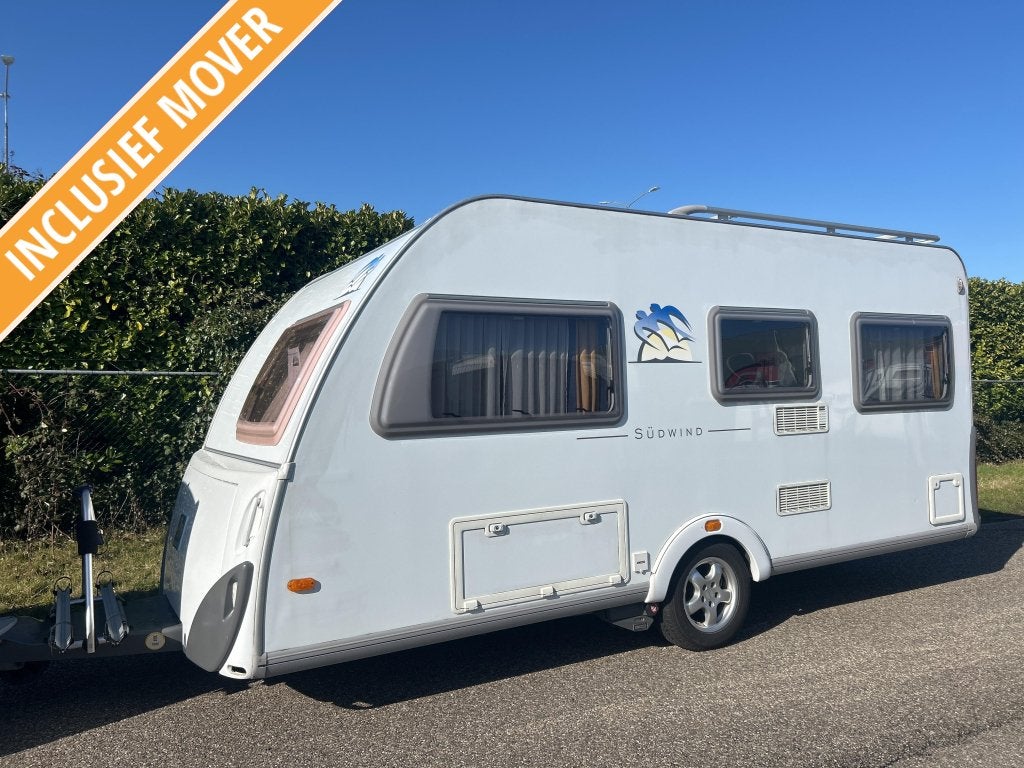 Knaus Sudwind Limited Edition 450 FU FRANS BED LUIFEL MOVER, Rondzit, Bedrijf, Fietsenrek, 4 tot 5 meter