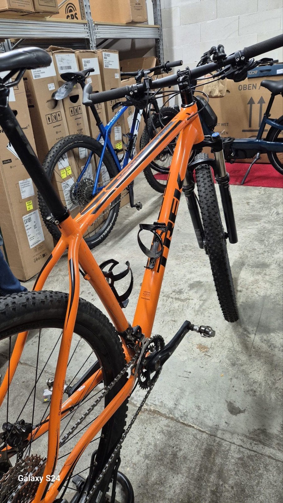 Trek Mountainbike - Oranje MTB, Fietsen en Brommers, Ophalen, Gebruikt, Hardtail, Schijfrem