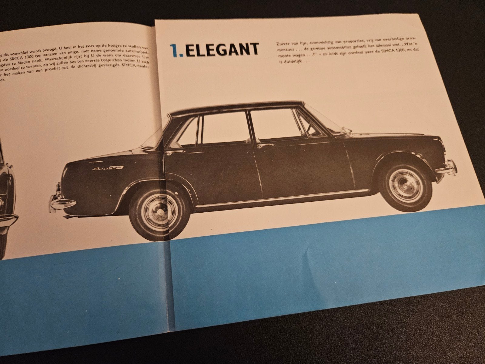 Brochure Simca 1300, Ophalen of Verzenden, Zo goed als nieuw, Overige merken