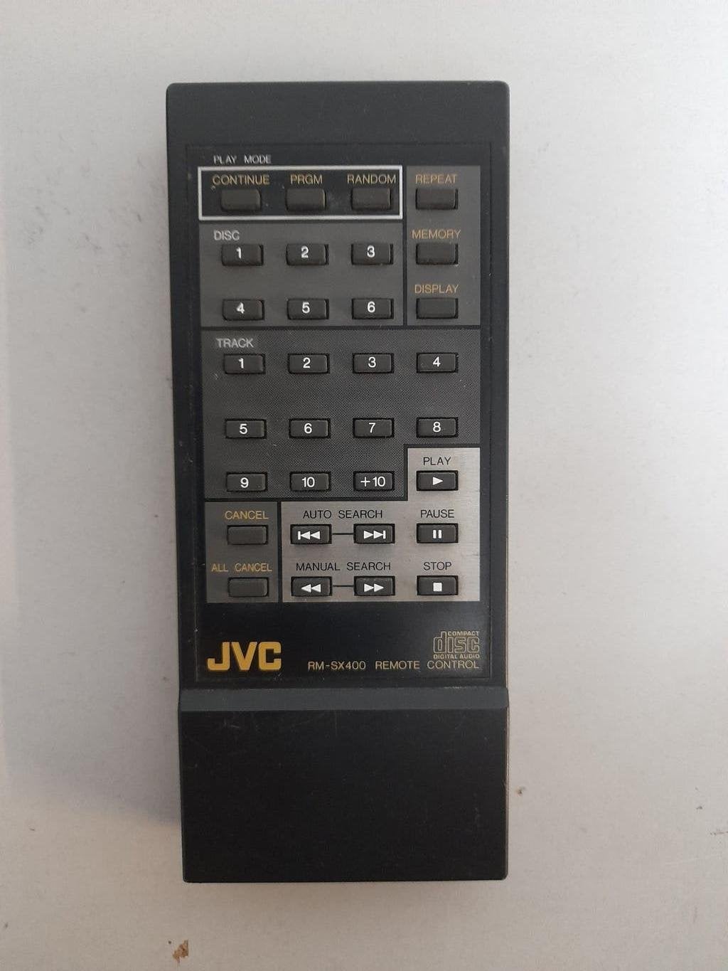 JVC cd speler afstandsbediening RM-SX400, Ophalen of Verzenden, Gebruikt, Origineel, Mediaspeler