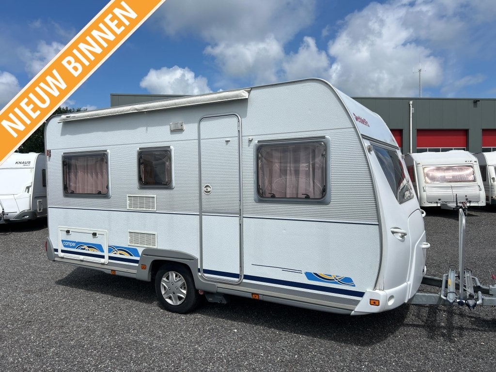 Dethleffs Camper 430 DB ZAKLUIFEL VAST BED, Caravans en Kamperen, Niet ingevuld, Standaardzit, Bedrijf, Niet ingevuld