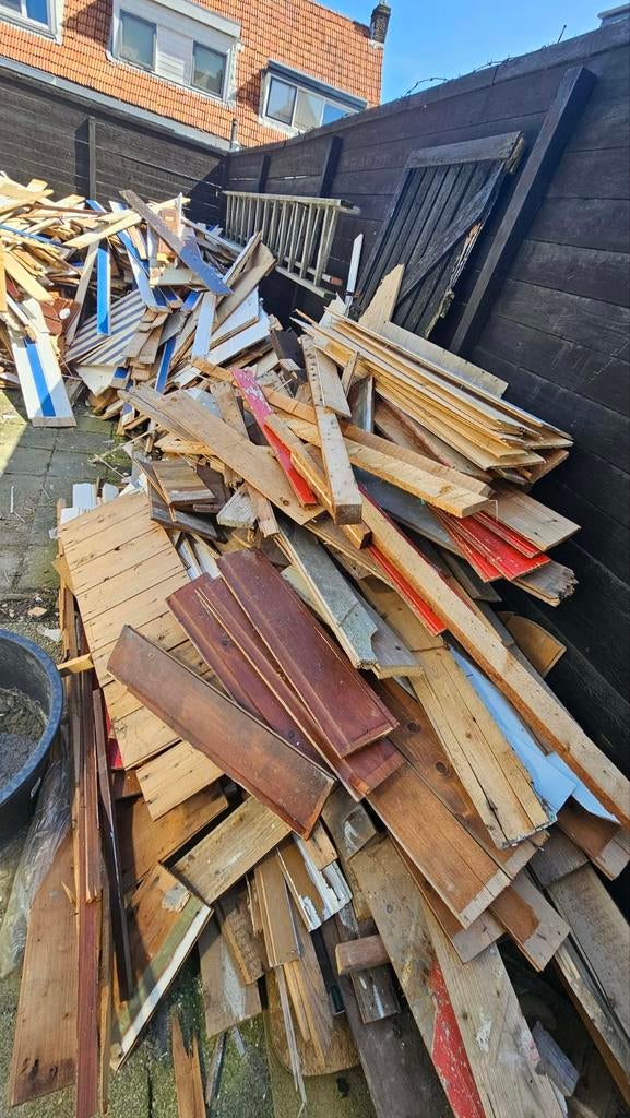 Diverse partij gebruikt hout voor diverse projecten, Doe-het-zelf en Verbouw, Hout en Planken, Ophalen, Gebruikt, Balk, Overige houtsoorten