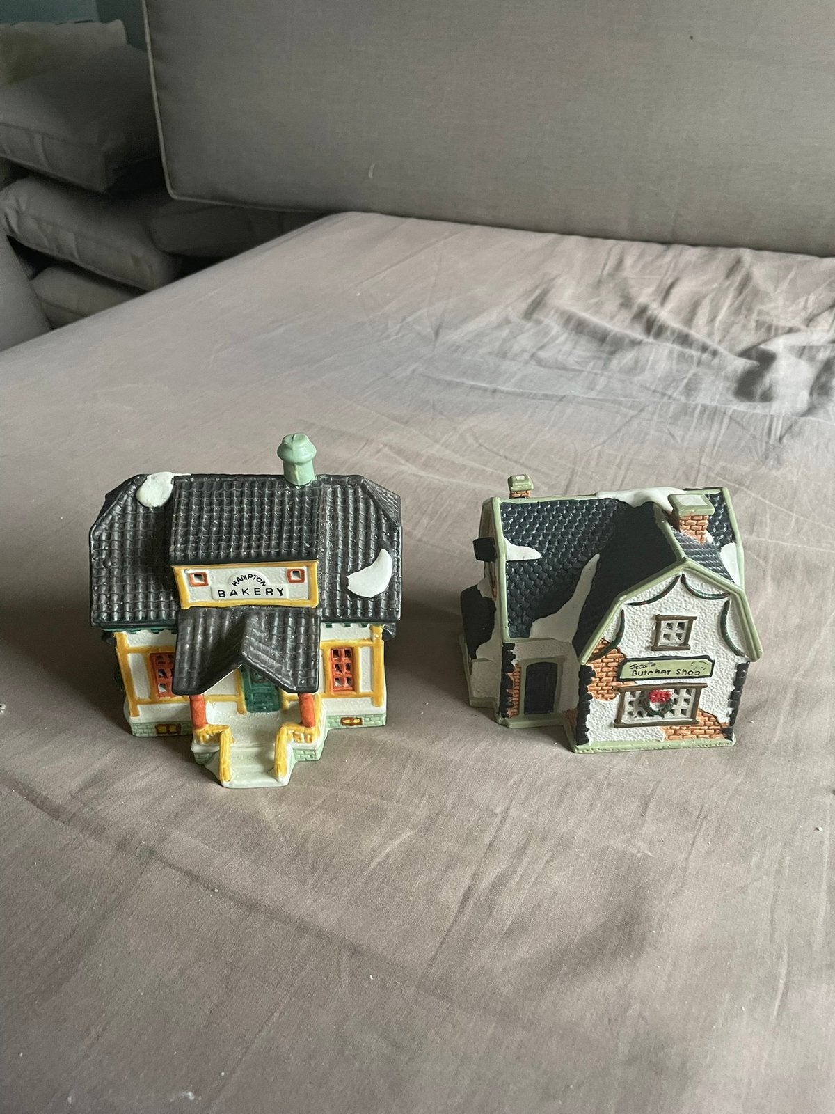 Kerstdorp, huisjes, Ophalen of Verzenden, Zo goed als nieuw