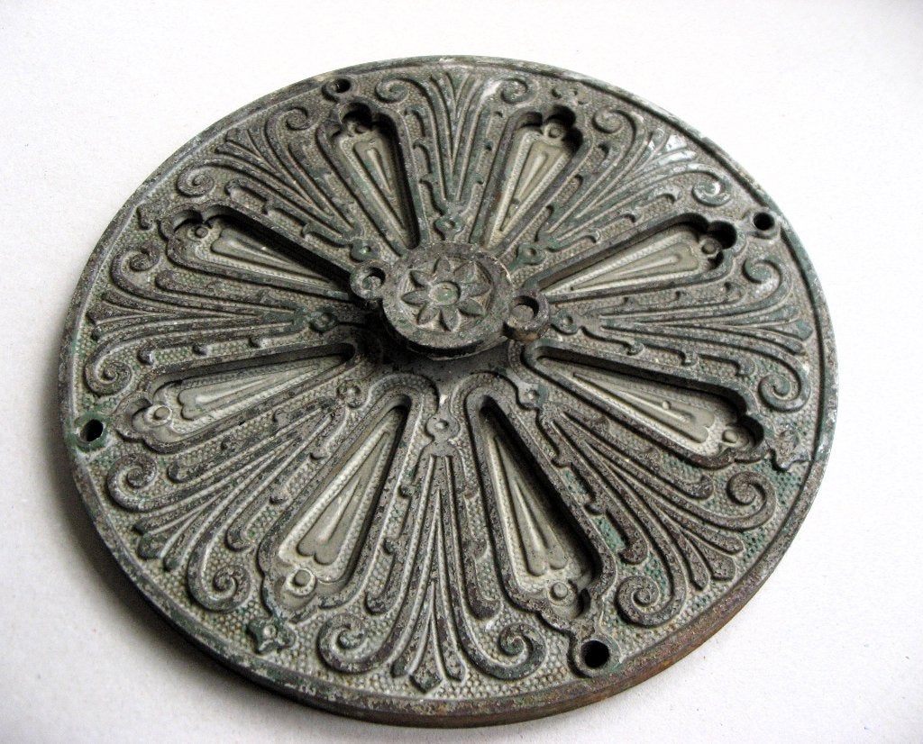 Antiek Victoriaans Gietijzeren Ventilatierooster , 30,5 cm, Ophalen of Verzenden, Gebruikt, Ventilator