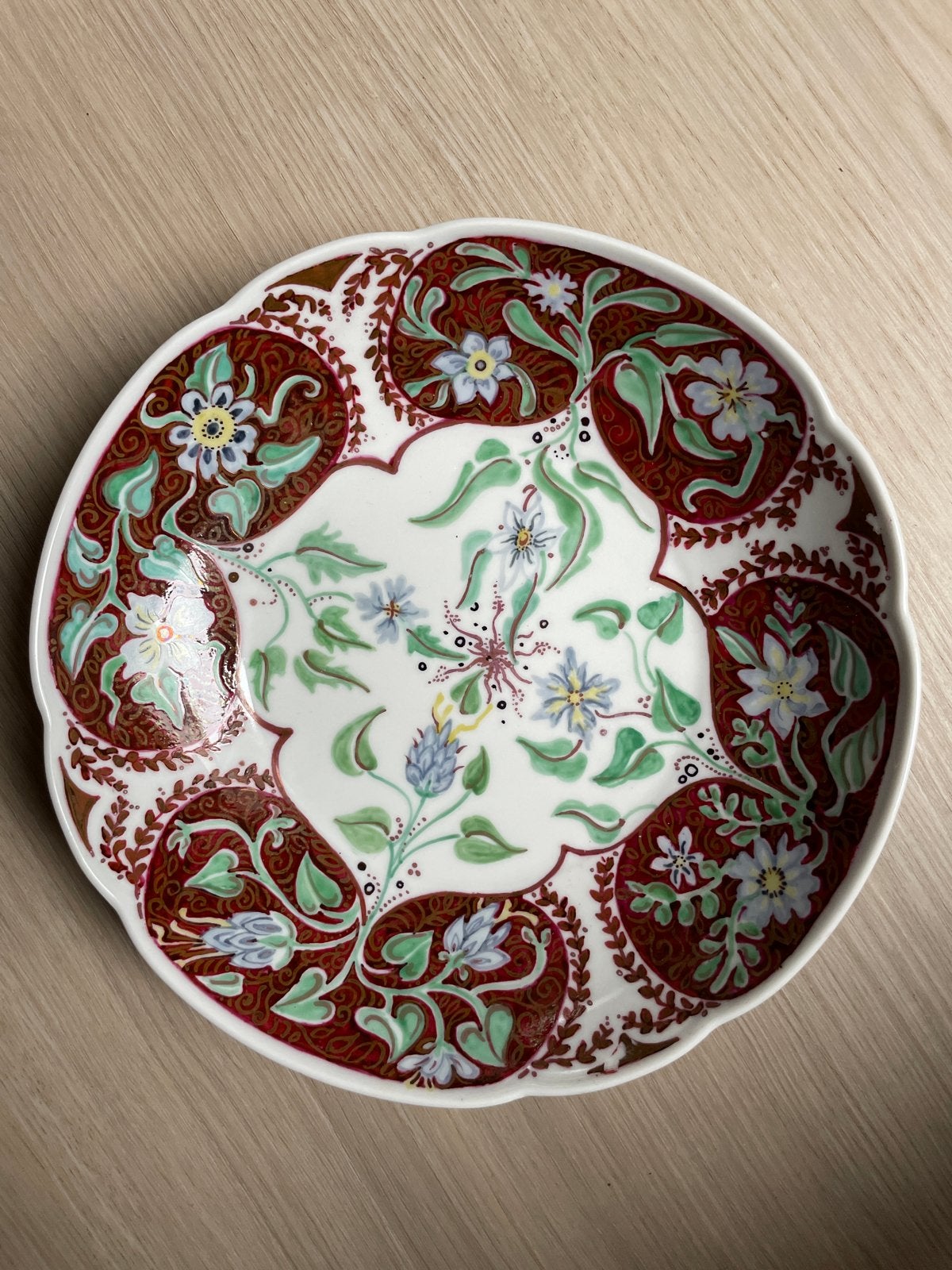Antiek Seltmann Weiden bord met bloemmotief, Ophalen of Verzenden