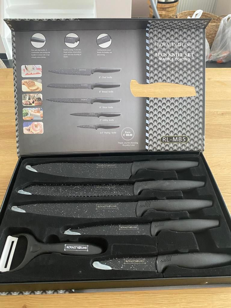 Nieuw messenset, Ophalen of Verzenden, Nieuw, Rvs of Chroom, Bestekset