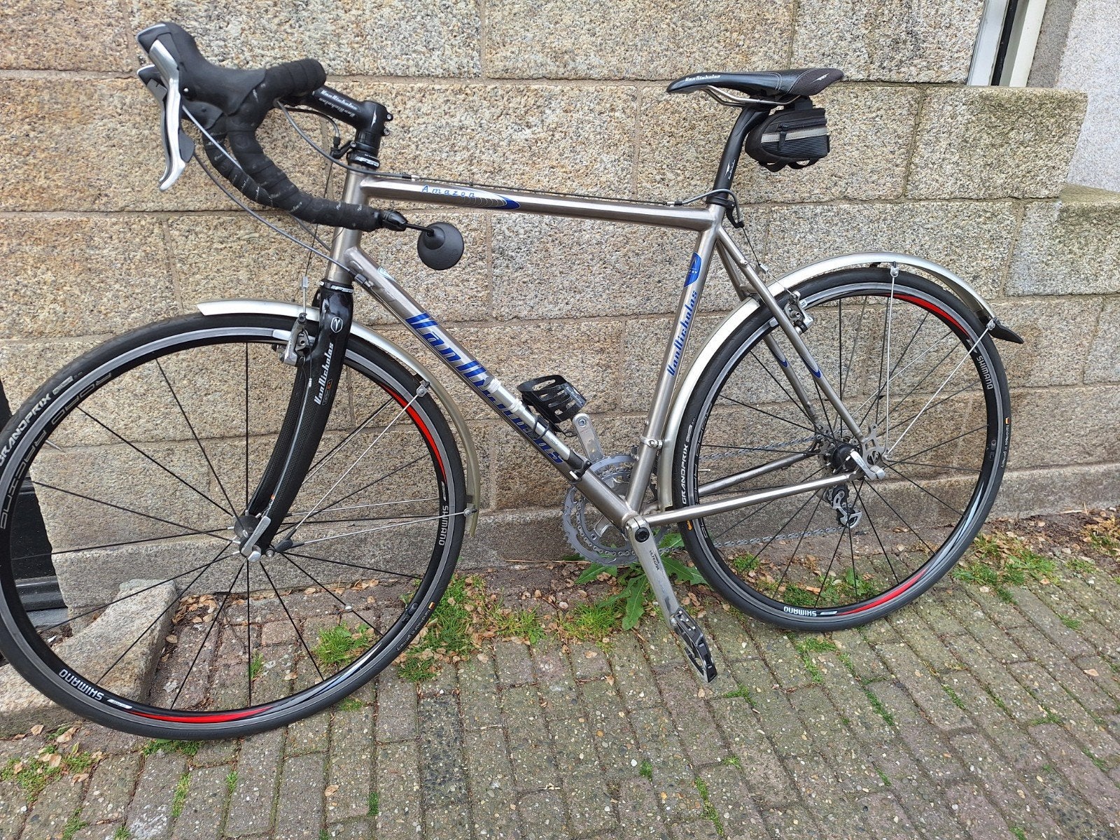 Van Nicholas Amazon race/toerfiets 57, Fietsen en Brommers, 28 inch, Velgrem, Zo goed als nieuw, 15 tot 20 versnellingen