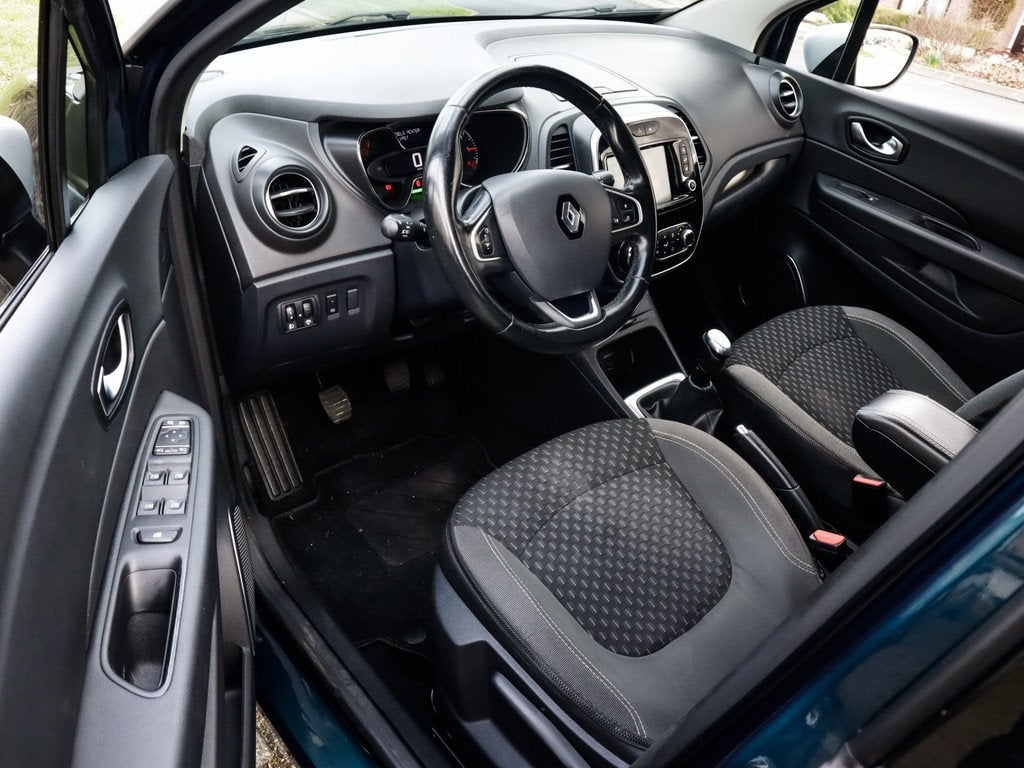 Renault Captur 0.9 TCe Intens 2e-Eig. & Dealer-Onderh BOVAG-, Auto's, Renault, Voorwielaandrijving, Stof, Gebruikt, Blauw