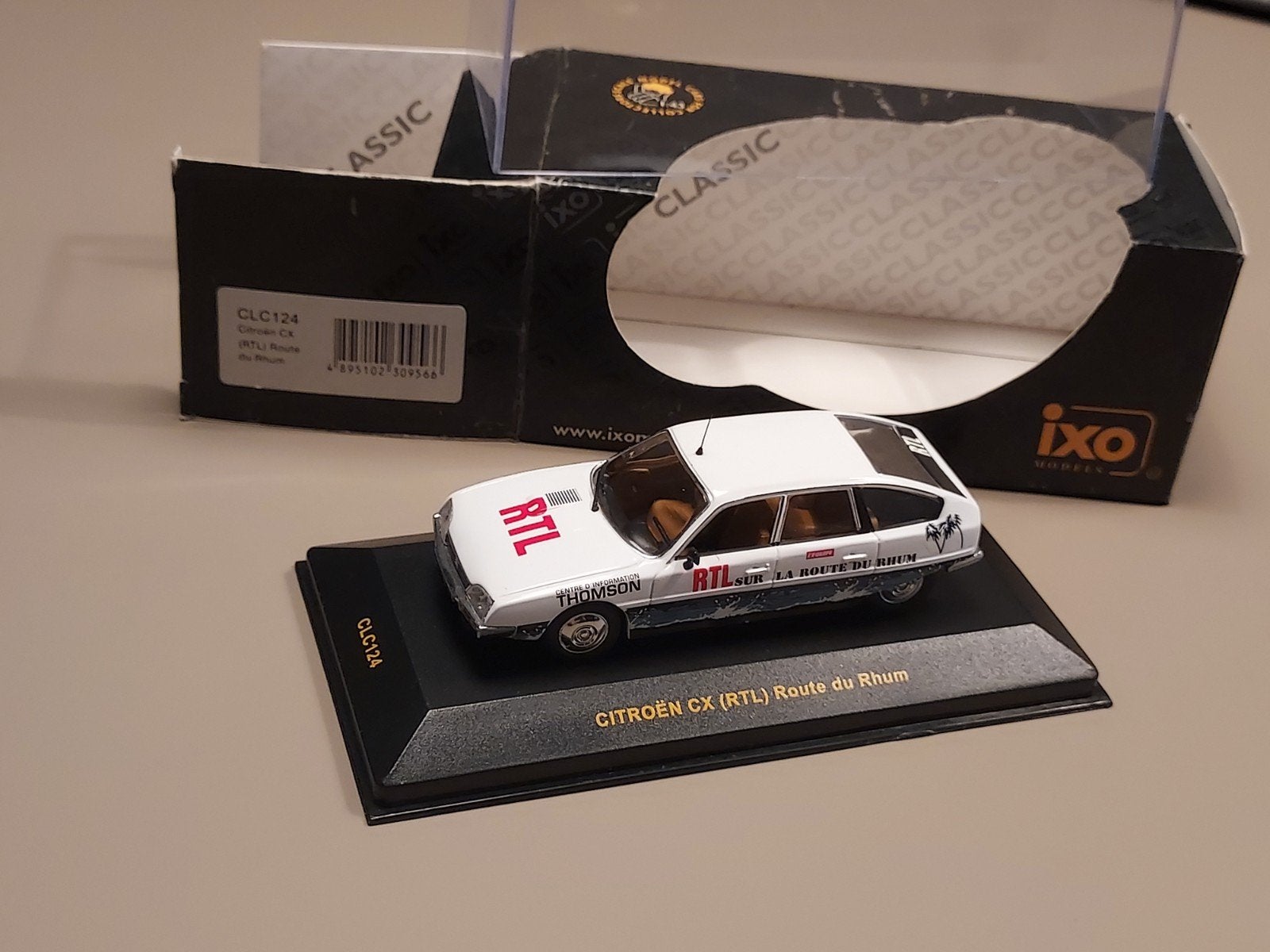 Citroën CX 2400  Rally  RTL Route de Rhum 1:43 Ixo als nieuw, Hobby en Vrije tijd, Modelauto's | 1:43, Ophalen of Verzenden, Nieuw