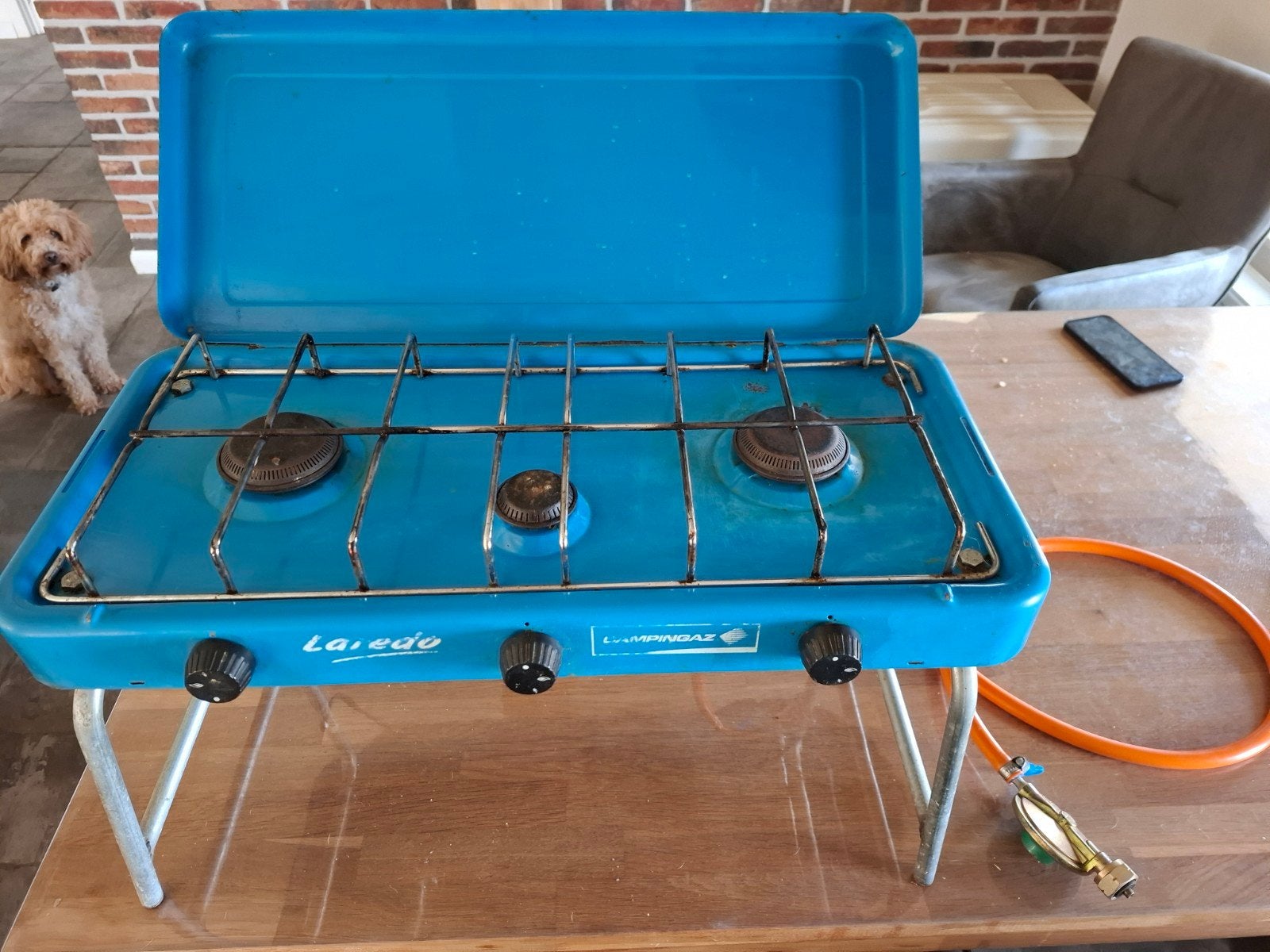 Laredo 3 pits campinggas kooktoestel, Ophalen of Verzenden