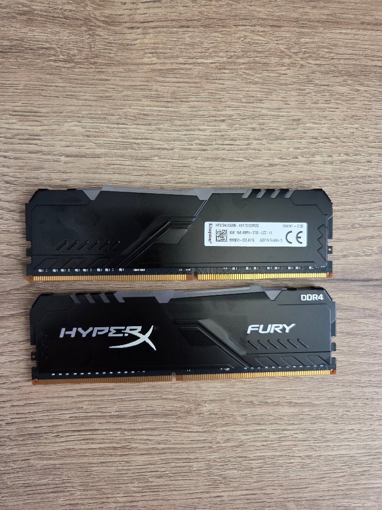 2x Kingston HyperX Fury RGB (HP OEM) 8 GB DDR4 RAM, Computers en Software, Ophalen, Gebruikt, DDR4, 8 GB