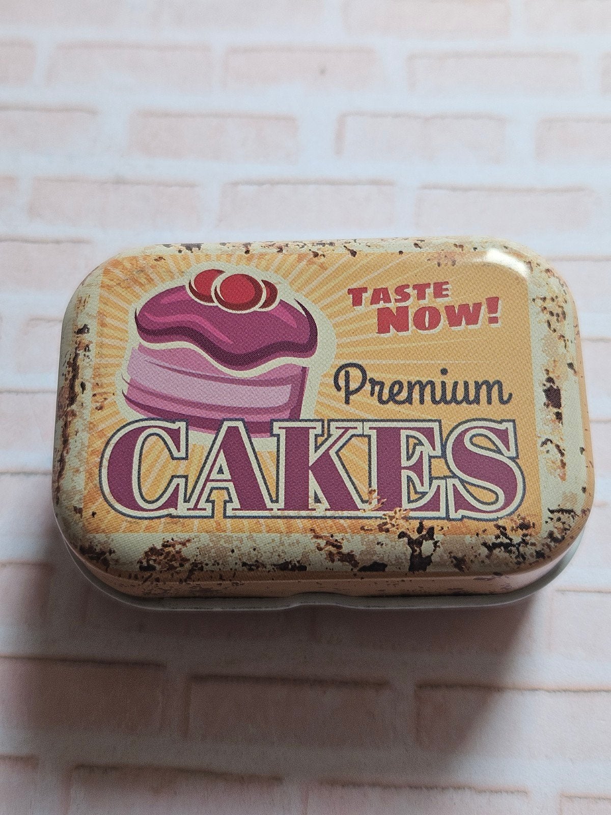 Vintage style 'Premium Cakes' blikje, Verzamelen, Ophalen of Verzenden, Nieuw, Overige, Overige merken