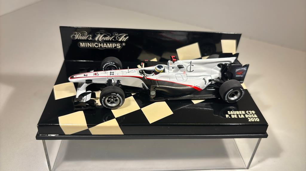 F1 sauber c29 p.de la rosa 2010 minichamps 1.43, Auto, Ophalen of Verzenden, MiniChamps, A