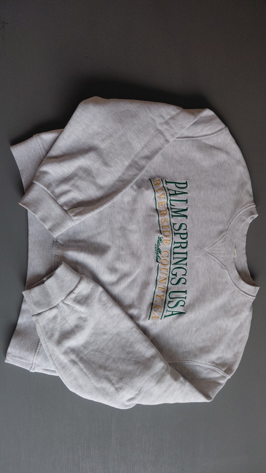 Zara Palm Springs USA sweatshirt grijs maat S, Zara, Ophalen of Verzenden, Zo goed als nieuw, Maat 36 (S)