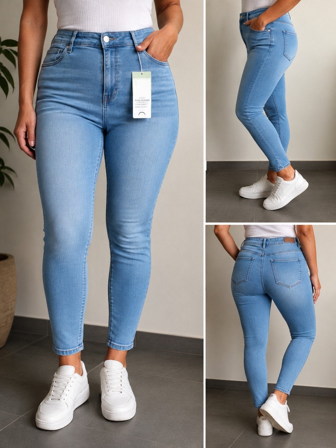 H&M Dames Curvy Jegging – maat 44, H&M, Blauw, Nieuw, Ophalen of Verzenden