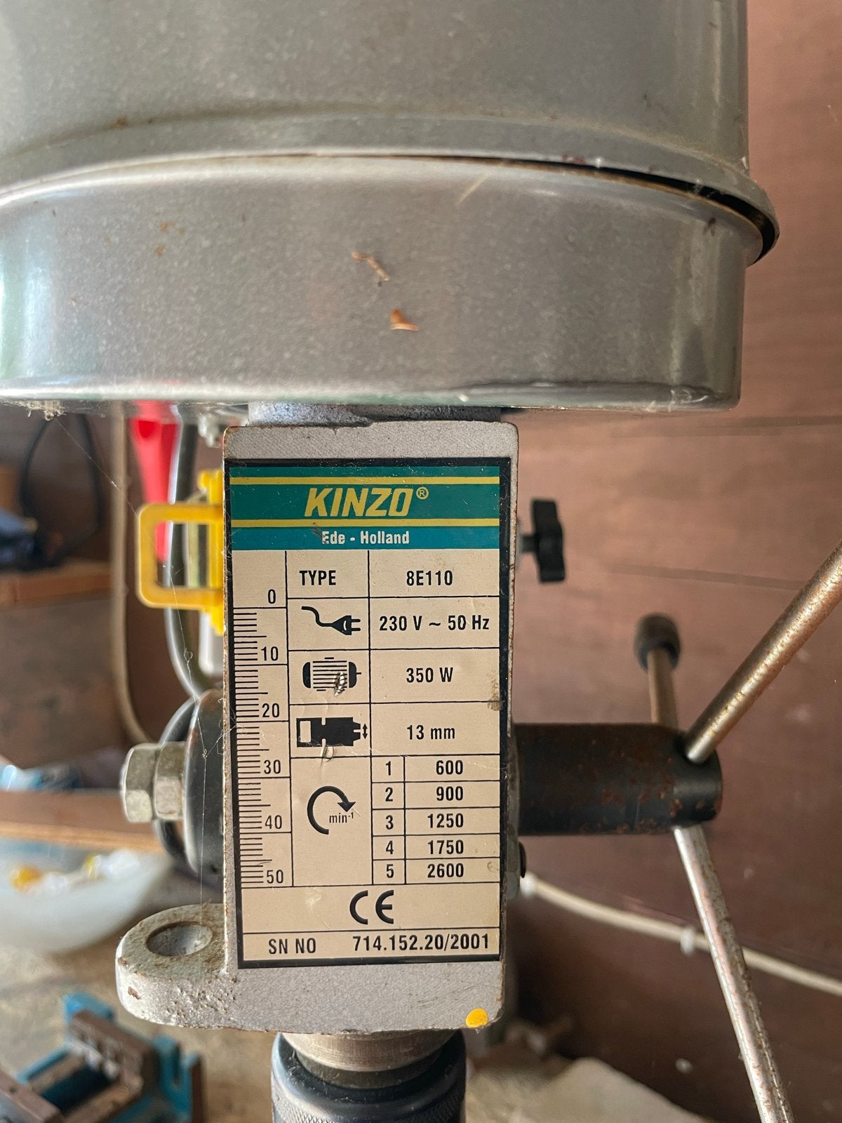 Kinzo Kolomboormachine 350W - Ede Holland, Ophalen, Gebruikt, Minder dan 400 watt, Kolomboormachine