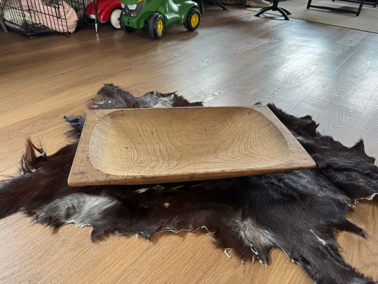 Prachtige, authentieke antieke houten trog (deegtrog ), Ophalen of Verzenden
