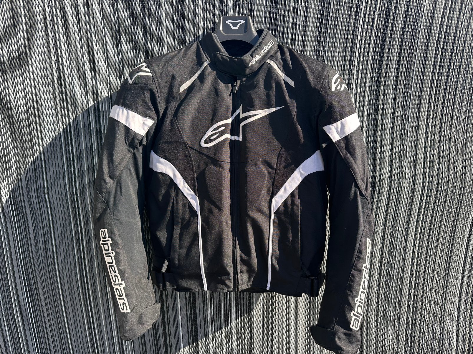Alpinestars T-GP Plus R motorjas M in zwart/wit uitvoering, Motoren, Ophalen of Verzenden, Tweedehands, Heren, Jas | textiel