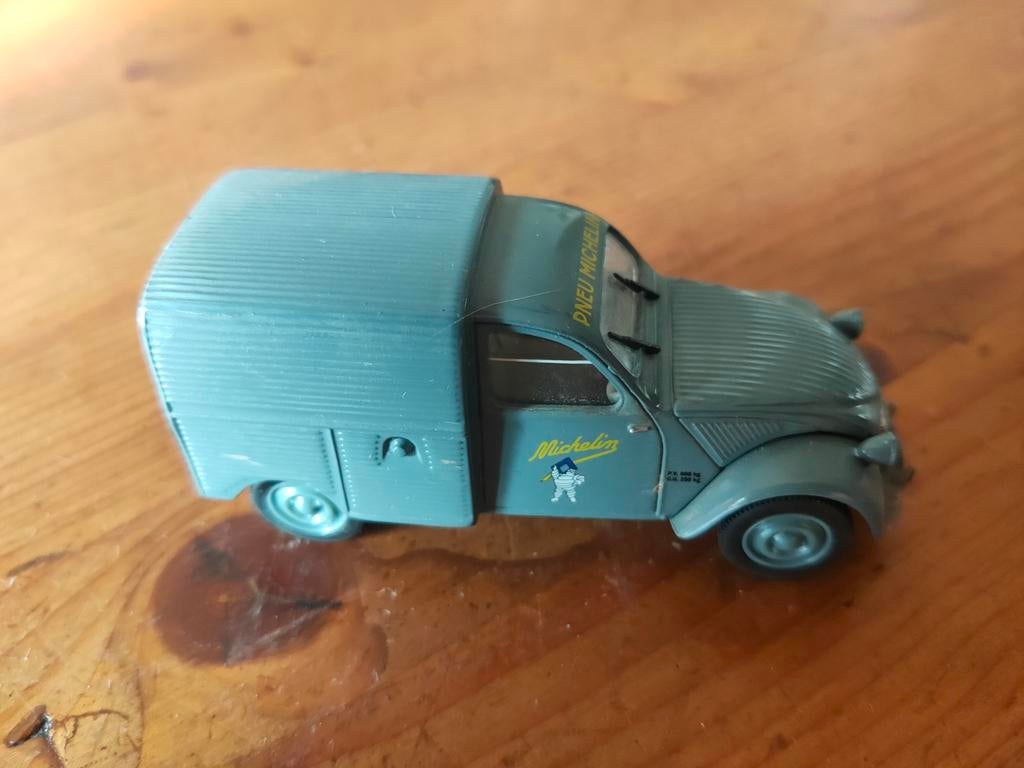 Citroën 2CV Azu 1:43 Norev nr54, Ophalen of Verzenden, Gebruikt, Auto, Norev