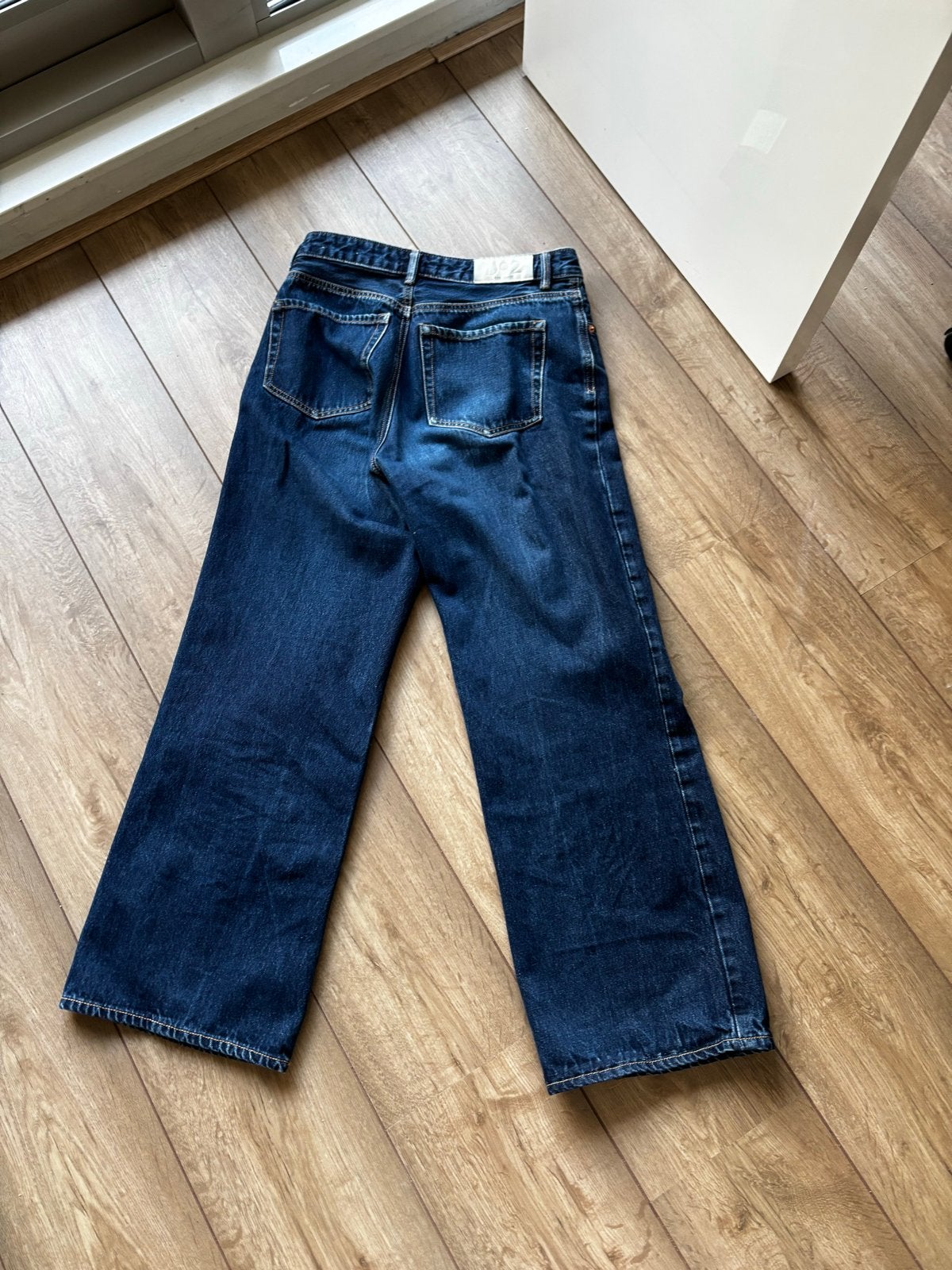 Stradivarius blauwe spijkerbroek maat M 38, Ophalen of Verzenden, Gedragen, Blauw, W30 - W32 (confectie 38/40)