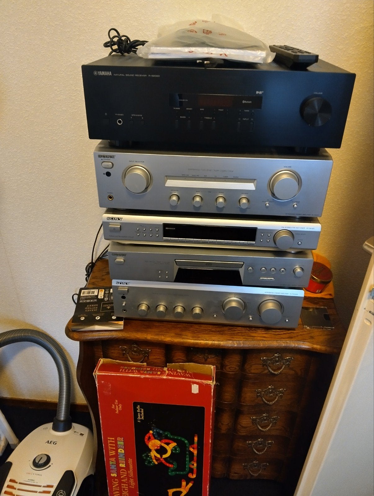 Sony versterkers (2x) en Yamaha DAB receiver - Z.G.A.N., Audio, Tv en Foto, Versterkers en Receivers, Ophalen of Verzenden, Zo goed als nieuw