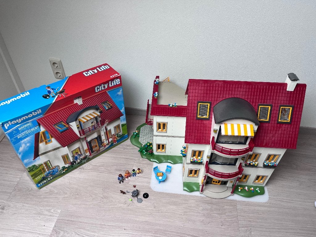 Groot Playmobil huis/villa 4279 met uitbreiding én 13 sets!, Complete set, Overige typen, Ophalen of Verzenden, Zo goed als nieuw