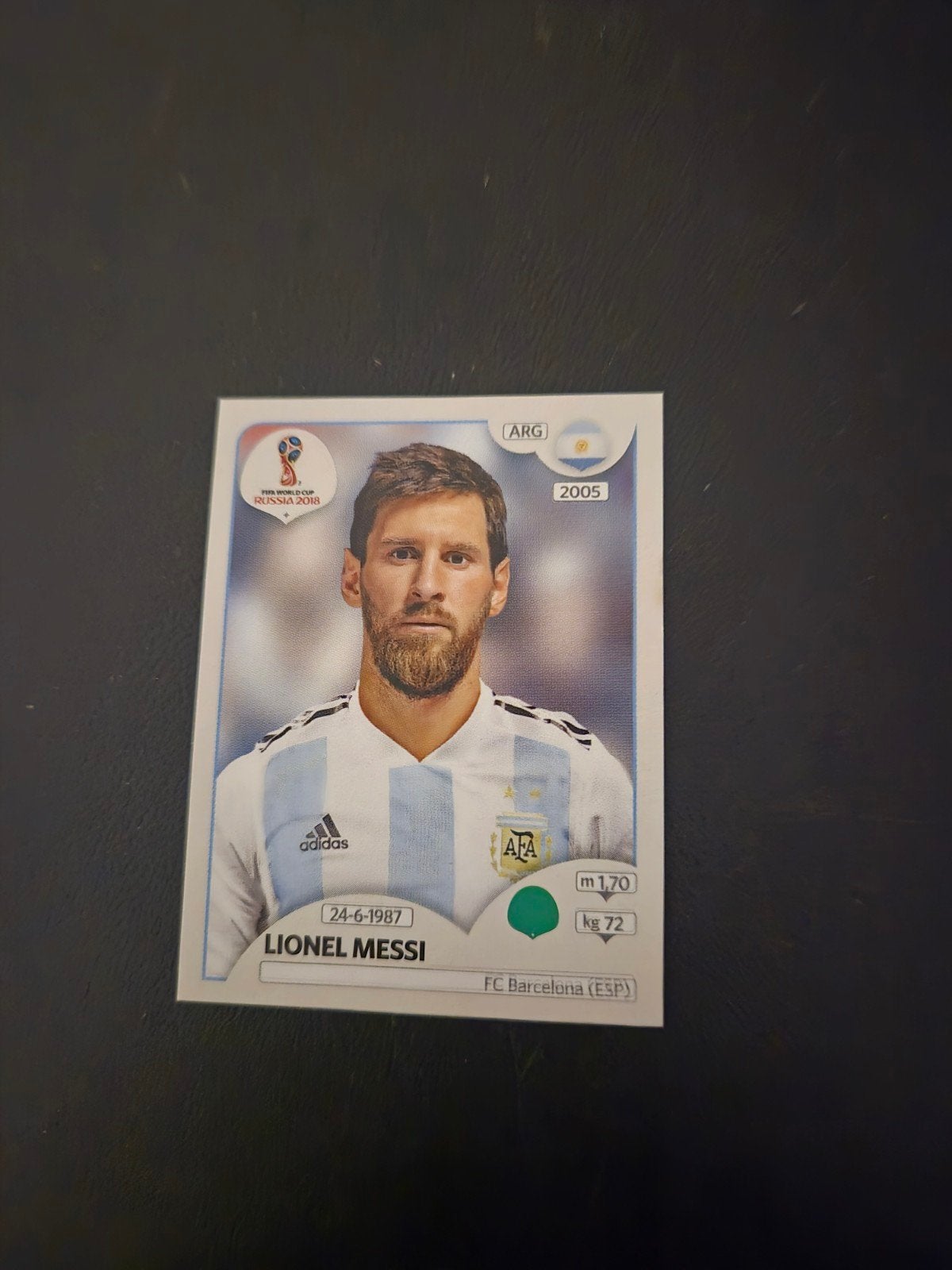 Lionel Messi Panini WK 2018 Sticker  Roze achterkant, Verzenden, Zo goed als nieuw, Buitenlandse clubs, Poster, Plaatje of Sticker