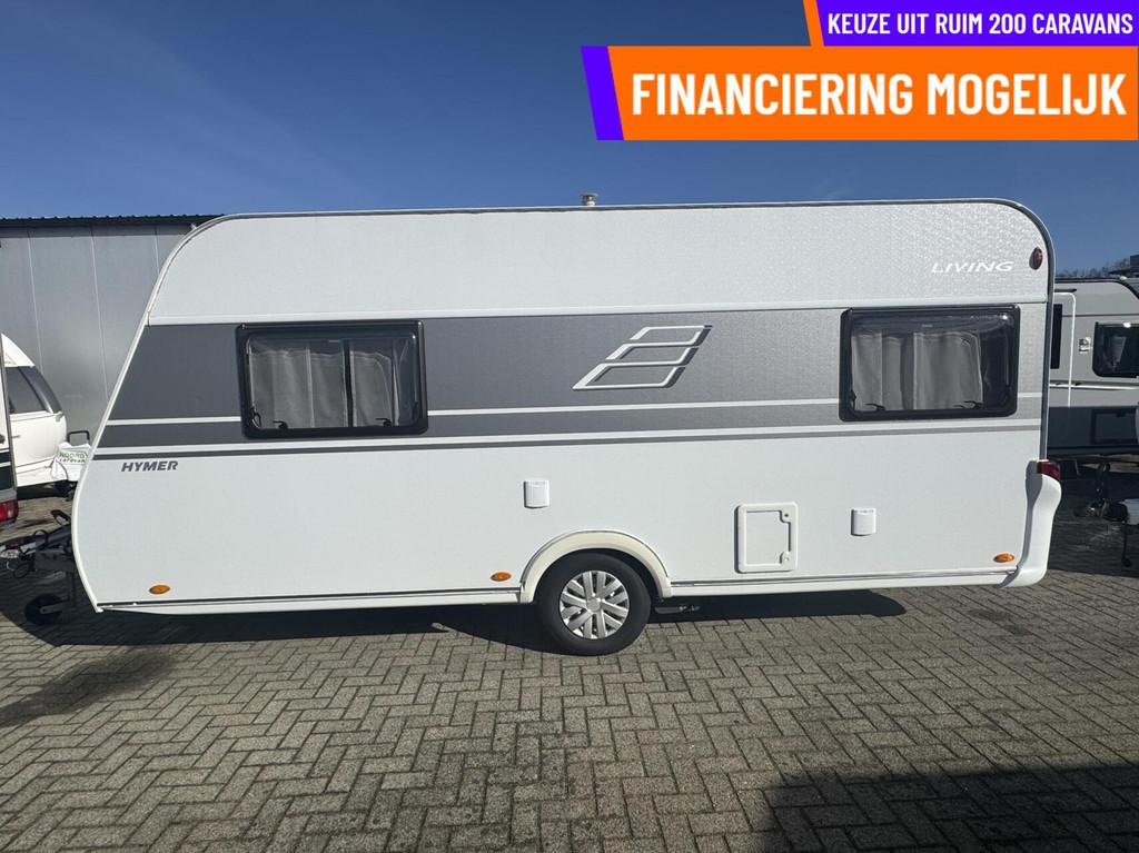 Eriba HYMER LIVING 471  ENKELE BEDDEN, MOVER, VOORTENT, Caravans en Kamperen, Mover, Bedrijf, 6 tot 7 meter, Eriba