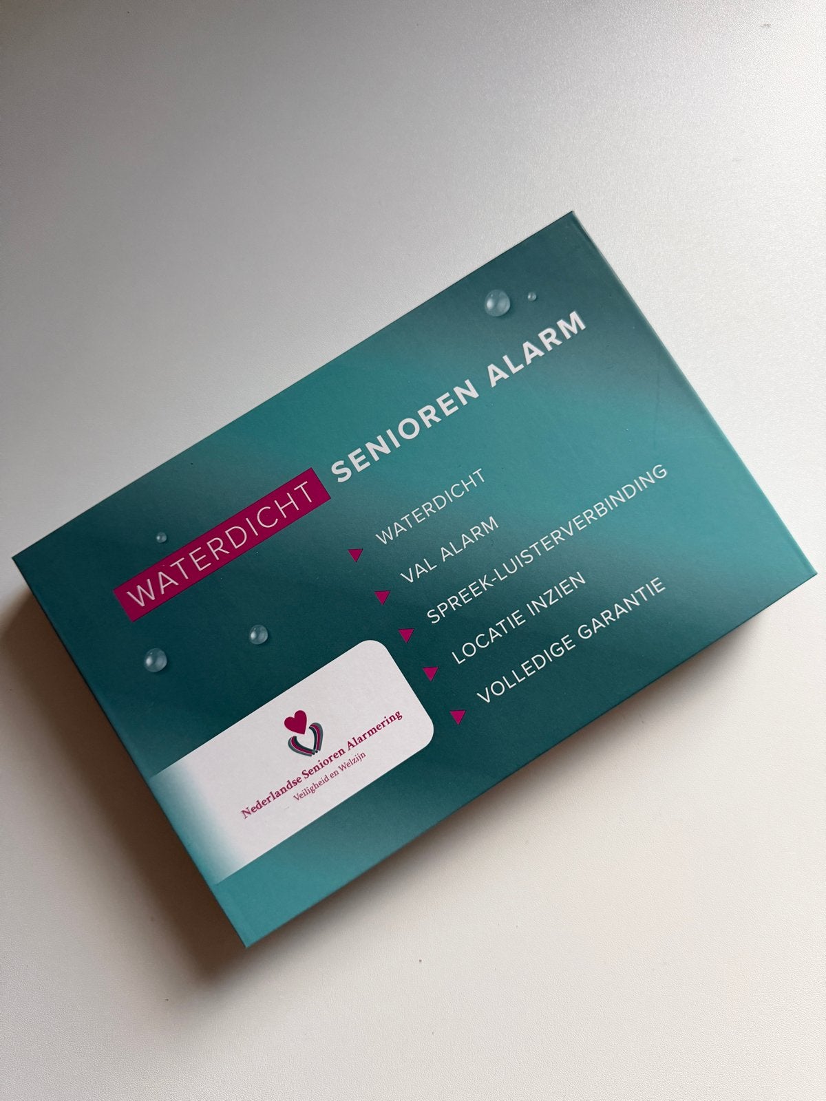 Waterdicht Senioren Alarm met Valdetectie en Spreek-luister, Nieuw, Ophalen of Verzenden, Compleet systeem, Overige soorten