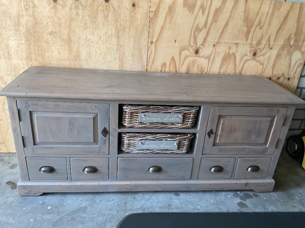 Dressoir, Ophalen, Gebruikt, 150 tot 200 cm, Teakhout