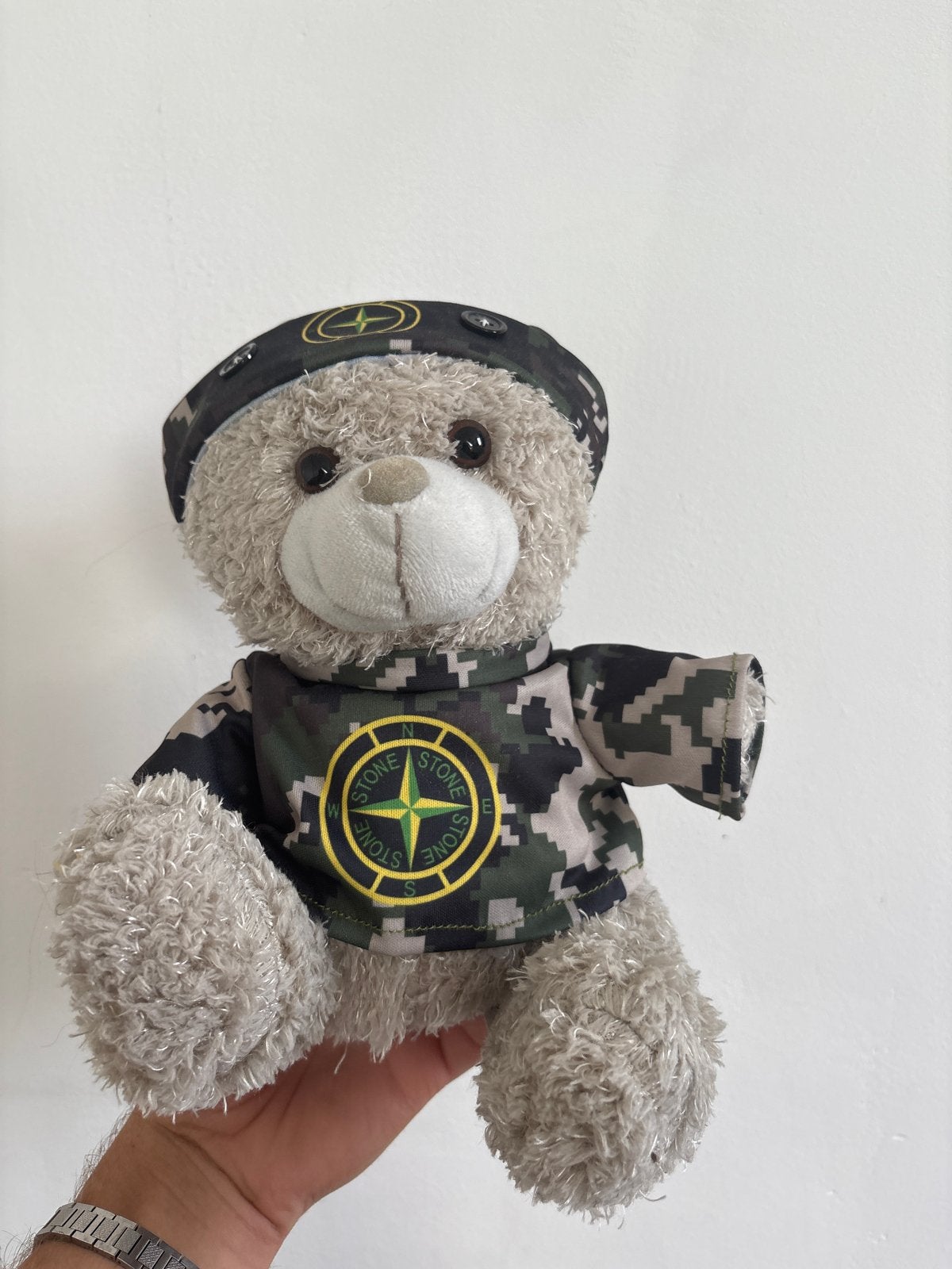 Stone Island Teddybeer - Camouflage Outfit, Overige merken, Overige karakters, Beer, Ophalen of Verzenden
