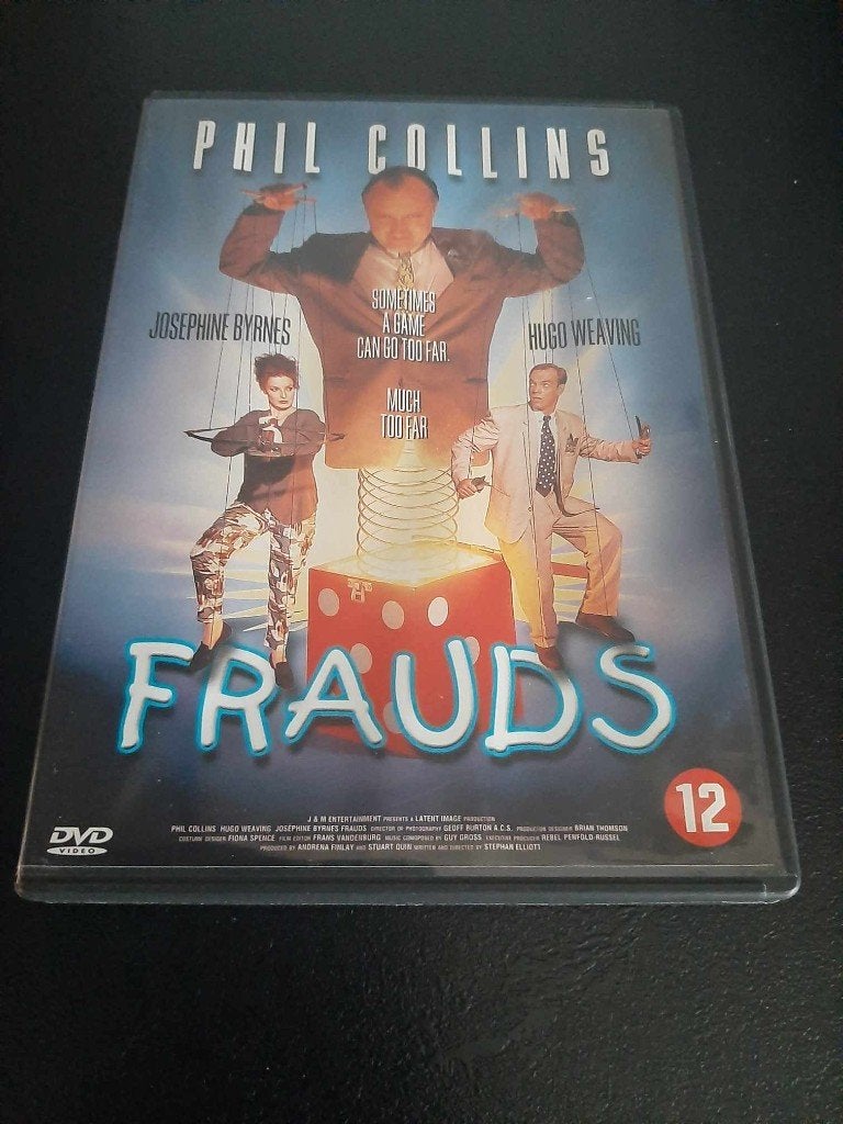 Frauds, Phil Collins, Josephine Byrnes, Hugo Weaving!, Vanaf 12 jaar, Ophalen of Verzenden, Gebruikt, Overige genres