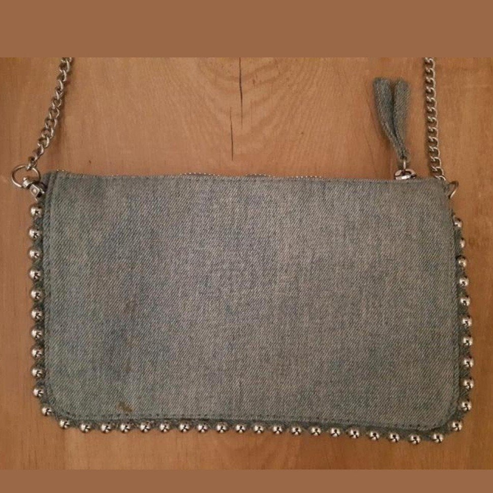 ZARA Denim Schoudertasje, Ophalen of Verzenden, Zo goed als nieuw, Blauw