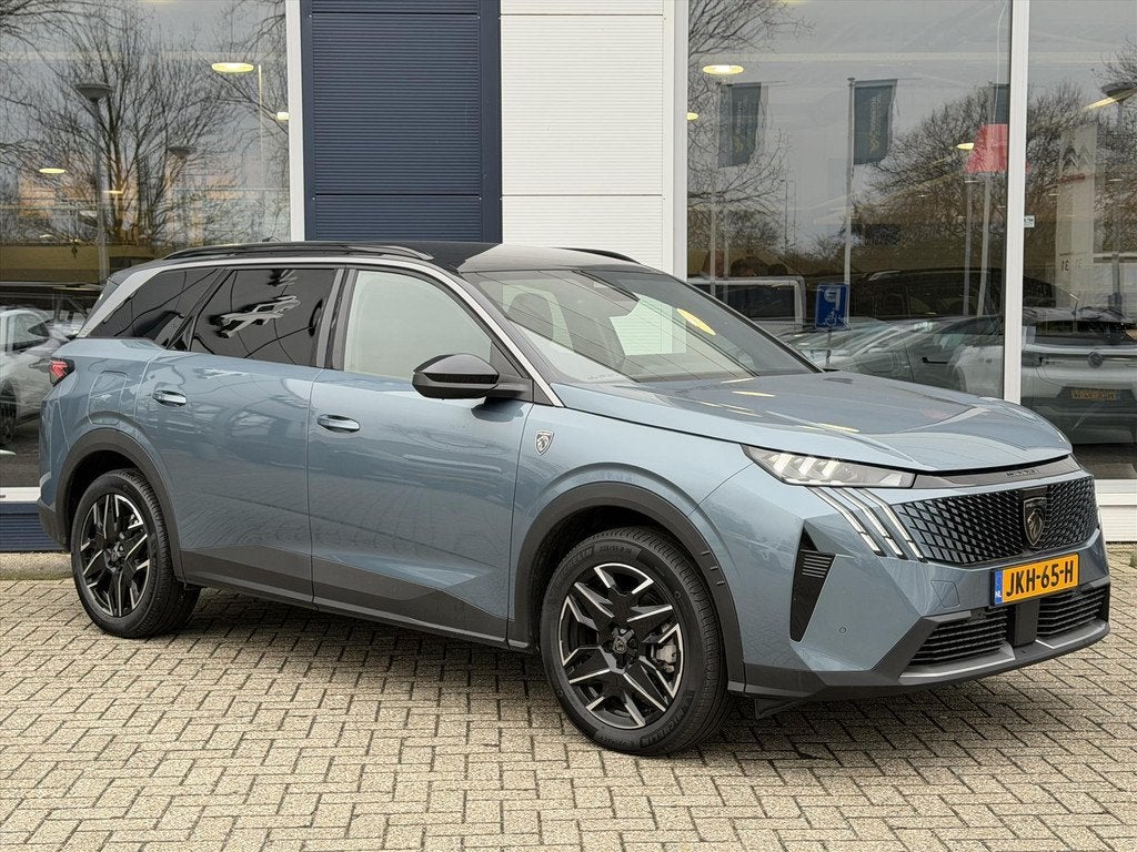 Peugeot 5008 1.2 Hybrid 136pk e-DSC6 GT 7-zits | SUMMER DEAL, Auto's, Peugeot, Gebruikt, 1199 cc, Parkeersensor, Blauw