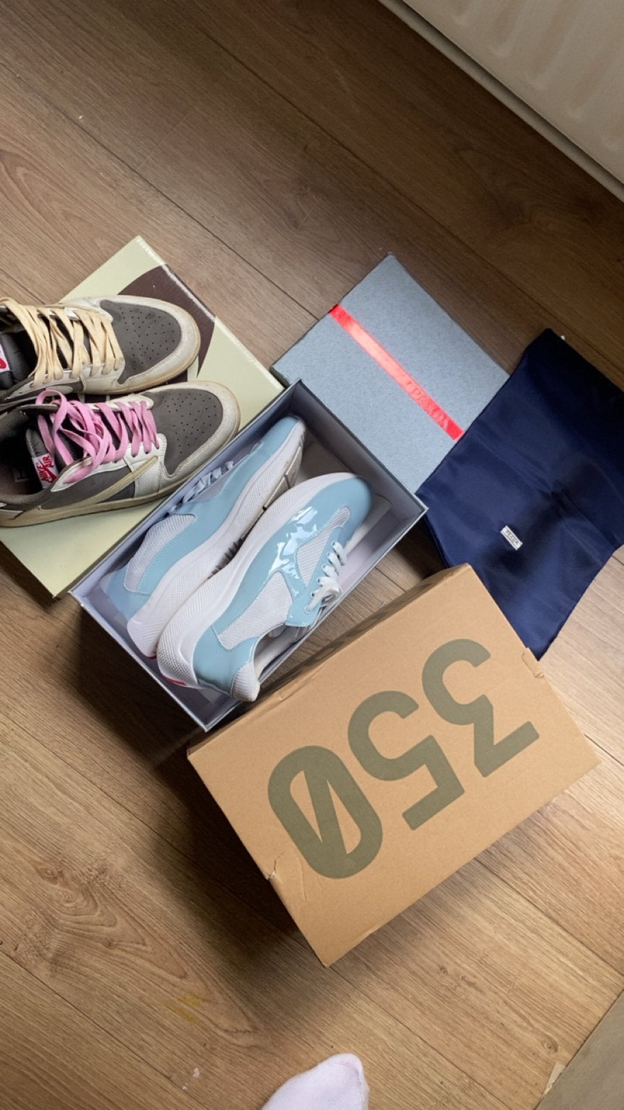 Prada Cloudbust Thunder Sneakers - Lichtblauw, Ophalen of Verzenden, Nieuw, Blauw, Sneakers of Gympen