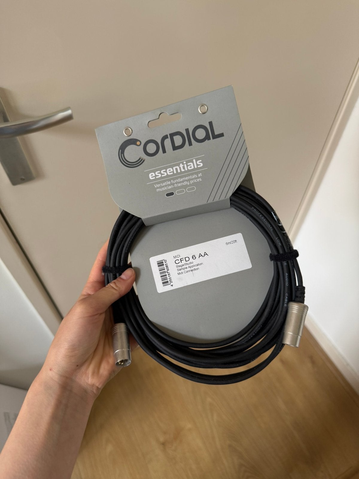 Cordial midi kabel 6m meter nieuw, Ophalen of Verzenden, Nieuw, Apparatuur