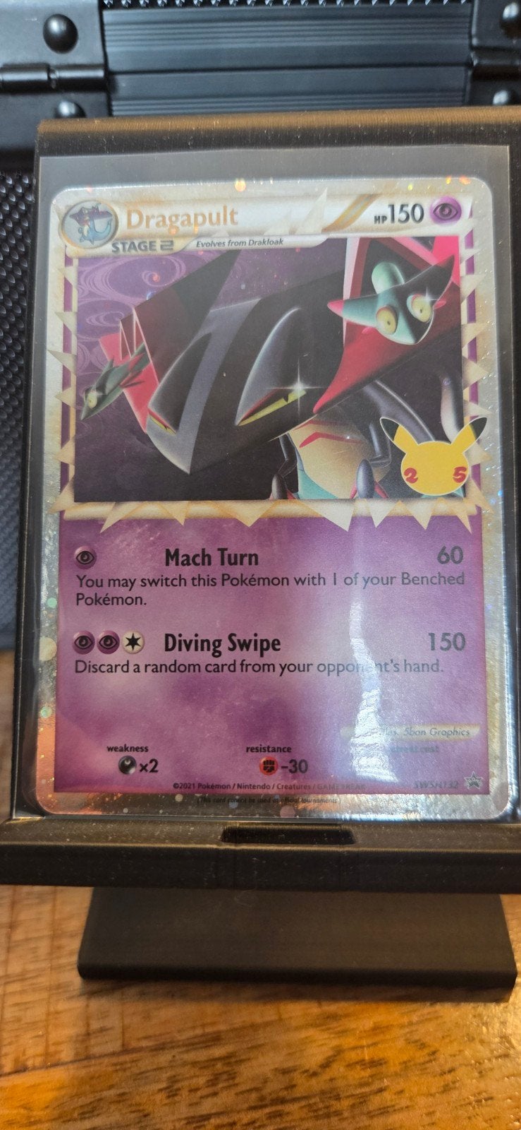 Dragapult Pokémon Kaart Celebrations 25th Anniversary, Ophalen of Verzenden, Zo goed als nieuw, Losse kaart