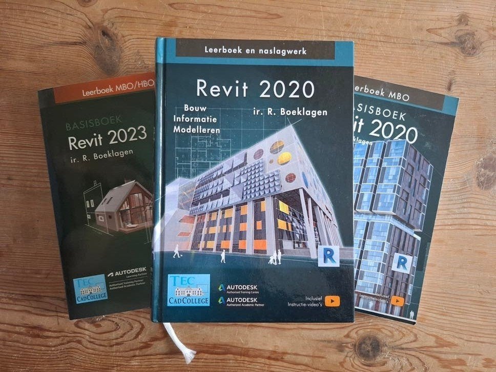 Revit 2023 & 2020 Basisboeken, Ophalen of Verzenden, Zo goed als nieuw, MBO, Ir. R. Boeklagen