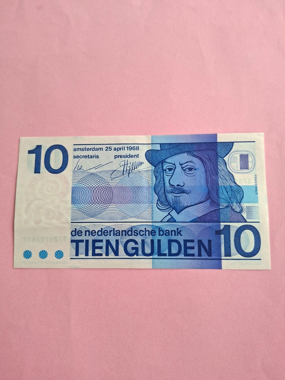 10 gulden Frans Hals speciale uitgaveuit 1968 in AUNC
Serie, Postzegels en Munten, Bankbiljetten | Nederland, Ophalen of Verzenden