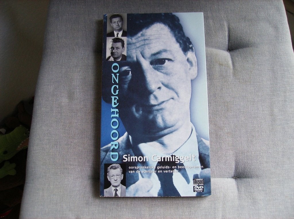 SIMON CARMIGGELT, ONGEHOORD, BOEKJE PLUS CD EN DVD, Ophalen of Verzenden, Zo goed als nieuw, Simon Carmiggelt