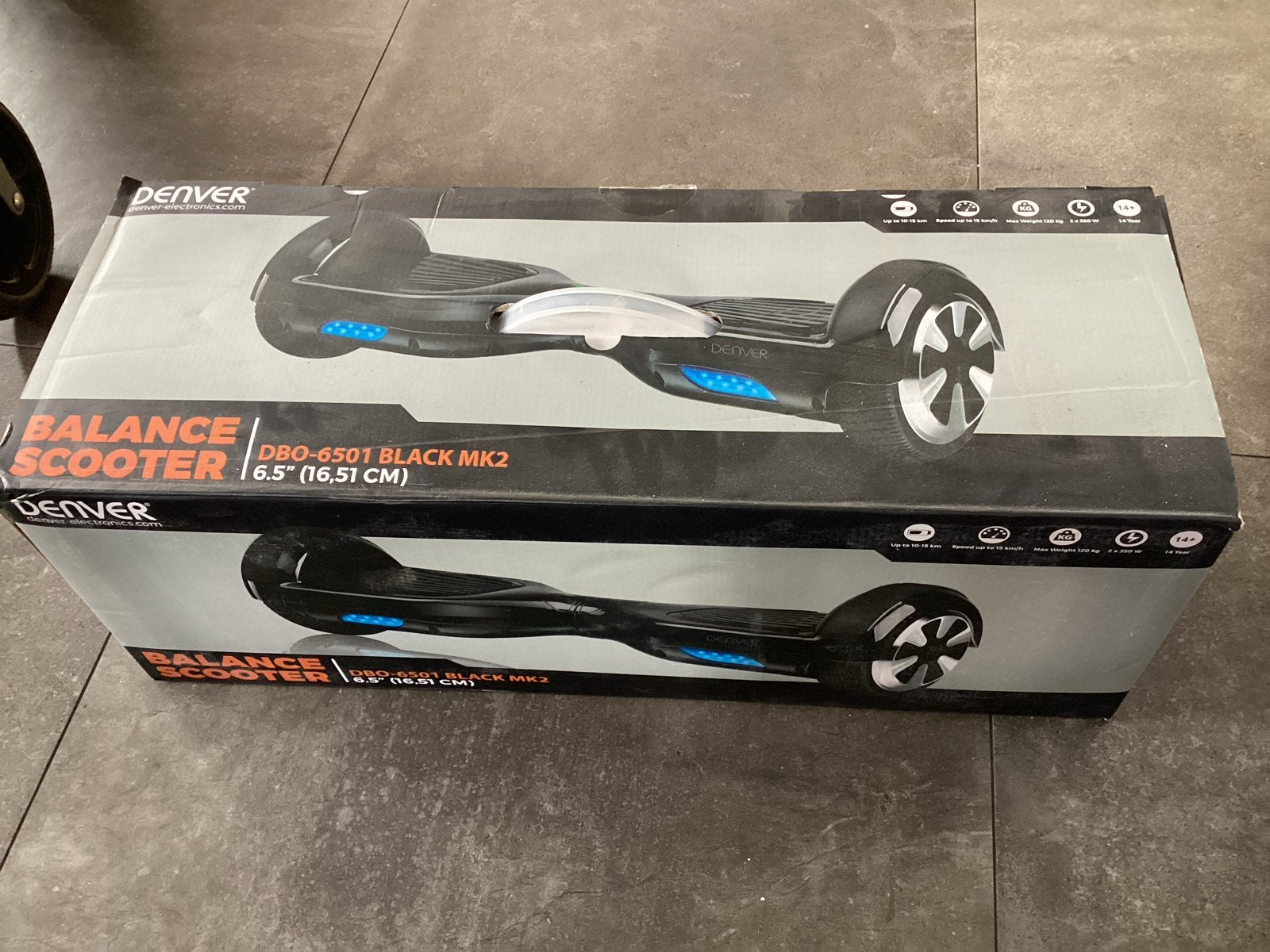 Denver Balance Scooter DBO-6501 Black MK2 6.5", Ophalen, Gebruikt, Elektrische step (E-scooter)