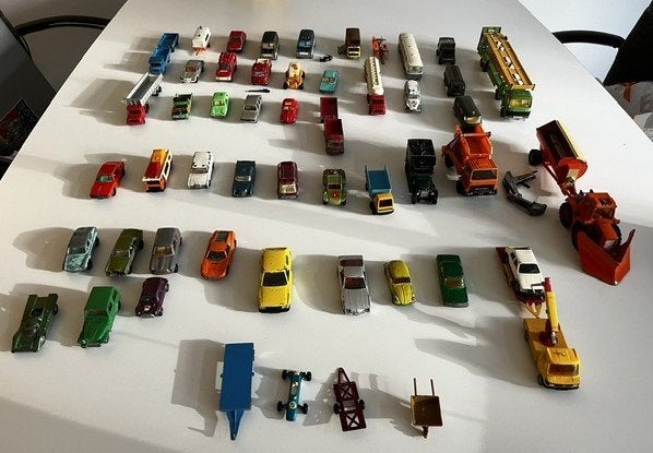 Collectie vintage modelauto's Majorette, Matchbox, Siku, Ophalen, Gebruikt, Auto