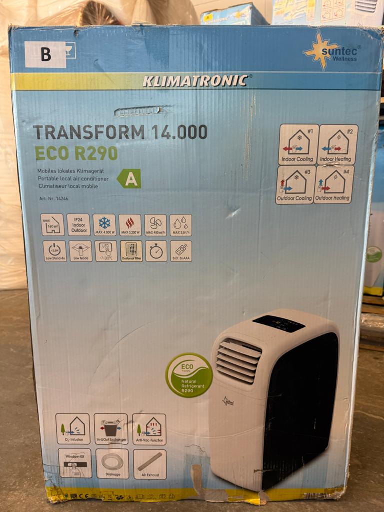 Suntec Mobiele Airco BTU 14000 verwarmen en koelen nieuw, Witgoed en Apparatuur, Airco's, Suntec, Suntec, Nieuw, 3 snelheden of meer