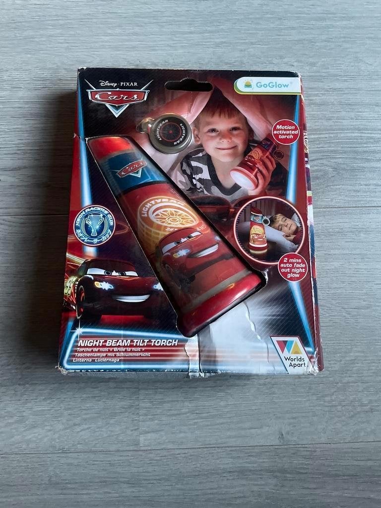 Disney cars GoGlow Night Beam Kantelbare Zaklamp, Ophalen of Verzenden, Nieuw, Lamp