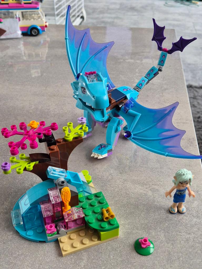 Lego Elves waterdraak avontuur 41172, Overige thema's, Ophalen of Verzenden, Zo goed als nieuw, Complete set