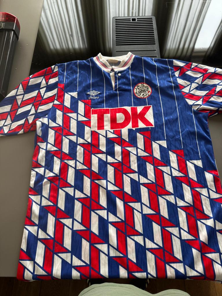 Ajax TDK shirt origineel 1989/1990 nummer 15, Verzamelen, Sportartikelen en Voetbal, Zo goed als nieuw, Shirt, Ajax, Ophalen of Verzenden