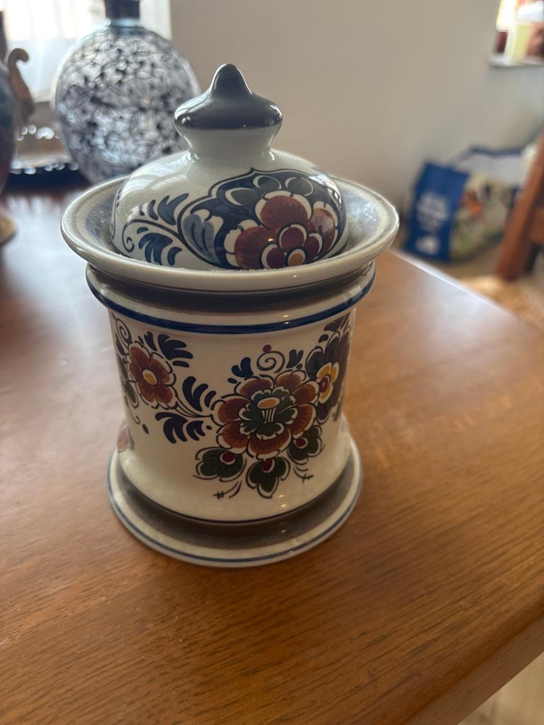 Delfts Blauw aardewerk potje met deksel, Antiek en Kunst, Antiek | Keramiek en Aardewerk, Ophalen