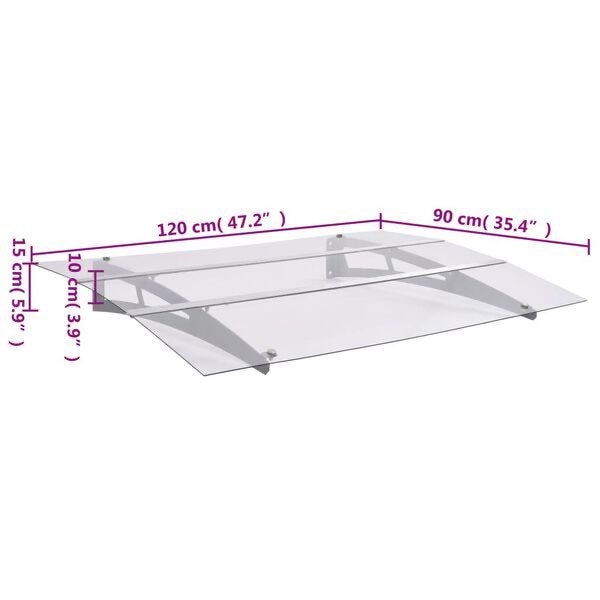 Nieuwe Deur Afdak 120 cm, Tuin en Terras, Verzenden, Nieuw, Overige typen